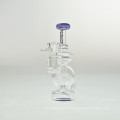 Pipe d&#39;eau en verre fumeurs Smoother Set Heady Glass Glass Art Borosilicate Pipe de vente en gros de tuyaux d&#39;eau en verre Recycler Pipe d&#39;eau